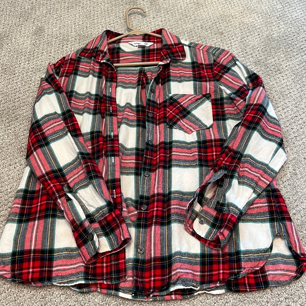 Buttoned flannel